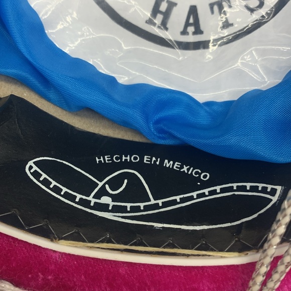 Salazar Yepez Pink Silver Sombrero Hat Made in Mexico HT6832 - Picture 10 of 14